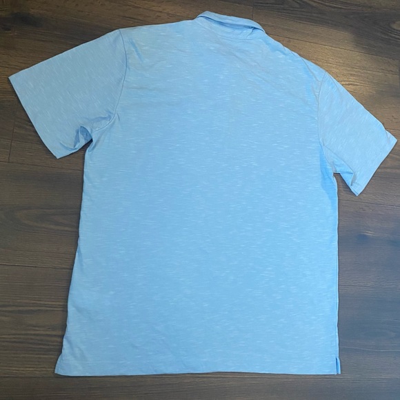 NWT Men’s Perry Ellis Blue Polo Shirt L - Picture 8 of 8